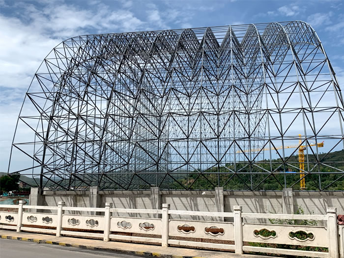 荆州山寨矿储煤棚网架